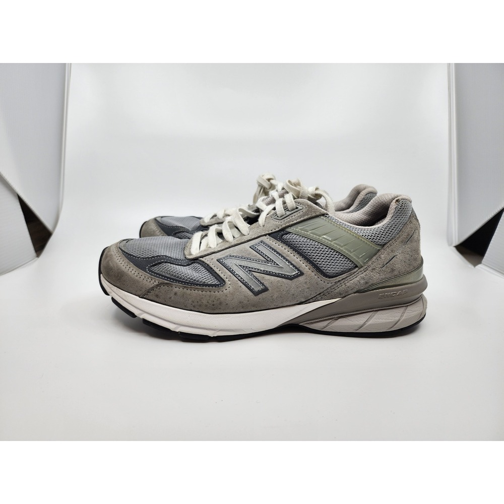 New Balance 990v5 Made in USA Grey Suede Sneakers M990GL5 Mens 9.5 D